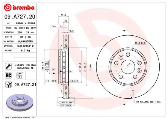 Breco BS 8874 - Тормозной диск unicars.by