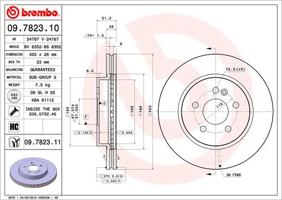 Breco BS 8352 - Тормозной диск unicars.by