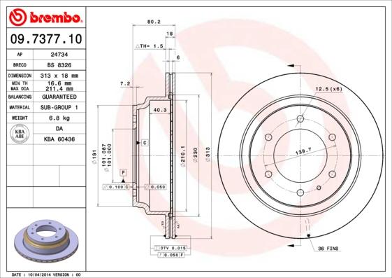 Breco BS 8326 - Тормозной диск unicars.by