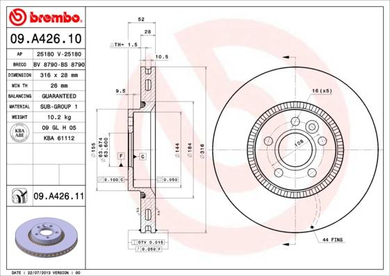 Breco BS 8790 - Тормозной диск unicars.by