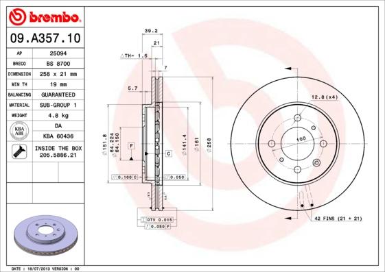 Breco BS 8700 - Тормозной диск unicars.by