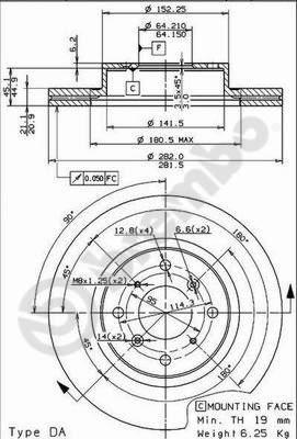 Breco BS 7985 - Тормозной диск unicars.by