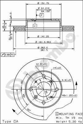 Breco BS 7930 - Тормозной диск unicars.by