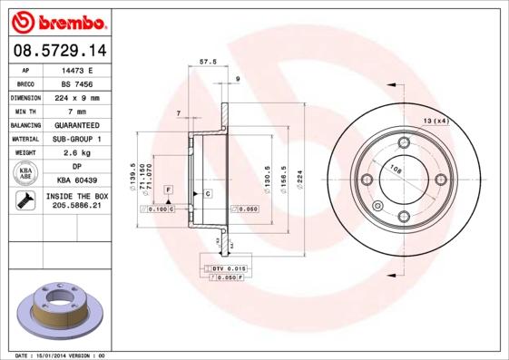 Breco BS 7456 - Тормозной диск unicars.by