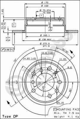 Breco BS 7100 - Тормозной диск unicars.by