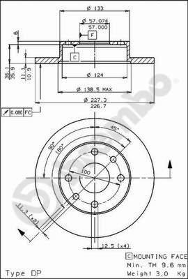 Breco BS 7381 - Тормозной диск unicars.by