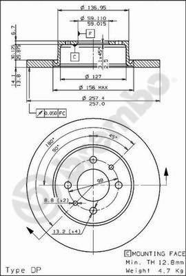 Breco BS 7373 - Тормозной диск unicars.by