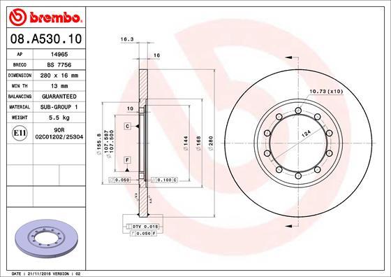 Breco BS 7756 - Тормозной диск unicars.by