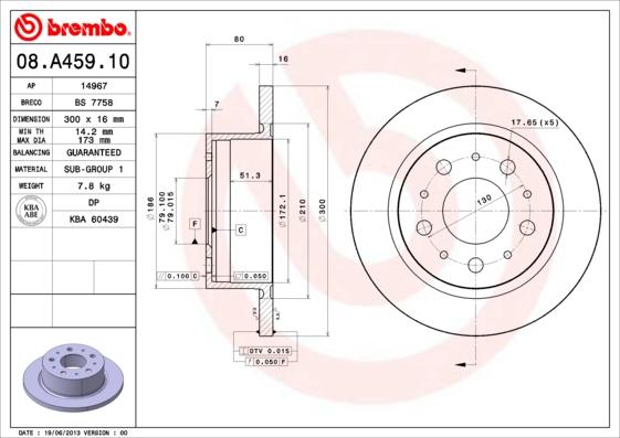 Breco BS 7758 - Тормозной диск unicars.by