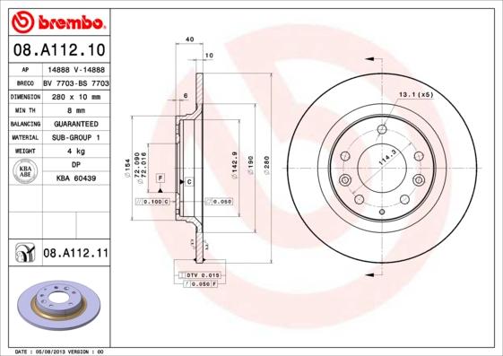 Breco BV 7703 - Тормозной диск unicars.by