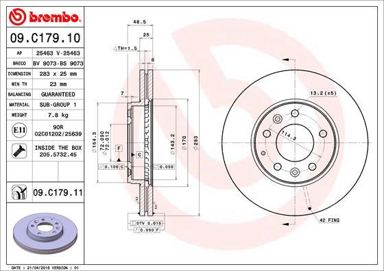 Breco BV 9073 - Тормозной диск unicars.by