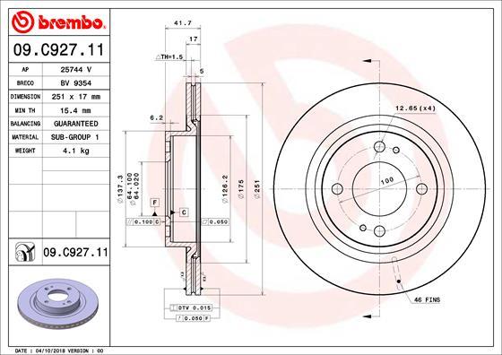 Breco BV 9354 - Тормозной диск unicars.by