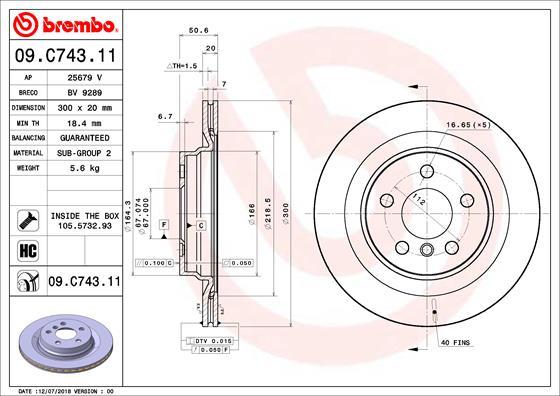 Breco BV 9289 - Тормозной диск unicars.by