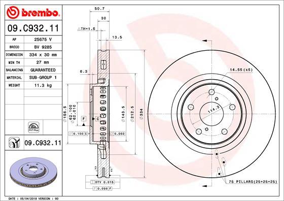 Breco BV 9285 - Тормозной диск unicars.by