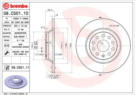 Breco BV 6087 - Тормозной диск unicars.by