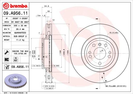 Breco BV 8907 - Тормозной диск unicars.by