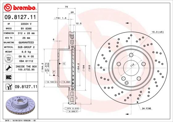 Breco BV 8386 - Тормозной диск unicars.by