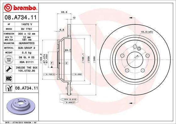 Breco BV 7761 - Тормозной диск unicars.by