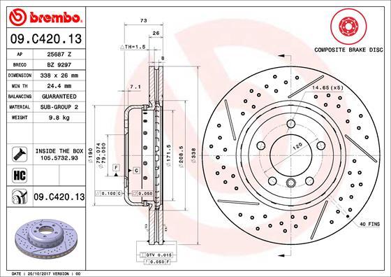 Breco BZ 9297 - Тормозной диск unicars.by