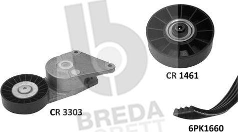 Breda Lorett KCA0008 - Поликлиновый ременный комплект unicars.by