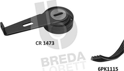 Breda Lorett KCA0002 - Поликлиновый ременный комплект unicars.by