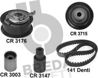 Breda Lorett KCD0581 - Комплект зубчатого ремня ГРМ unicars.by