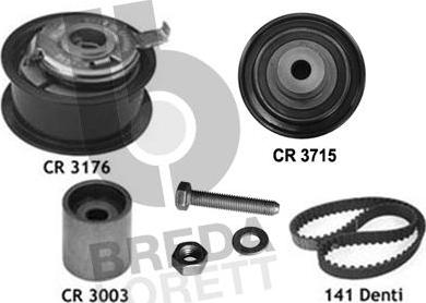 Breda Lorett KCD0050 - Комплект зубчатого ремня ГРМ unicars.by