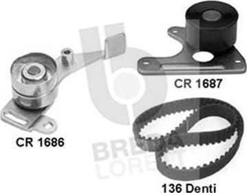 Breda Lorett KCD0116 - Комплект зубчатого ремня ГРМ unicars.by