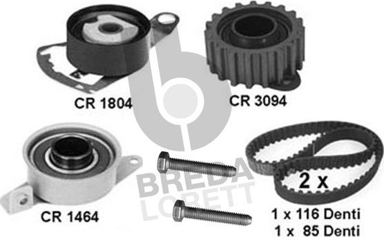 Breda Lorett KCD0362 - Комплект зубчатого ремня ГРМ unicars.by