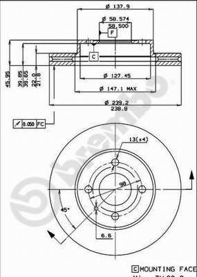 Brembo 09.3140.10 - Тормозной диск unicars.by