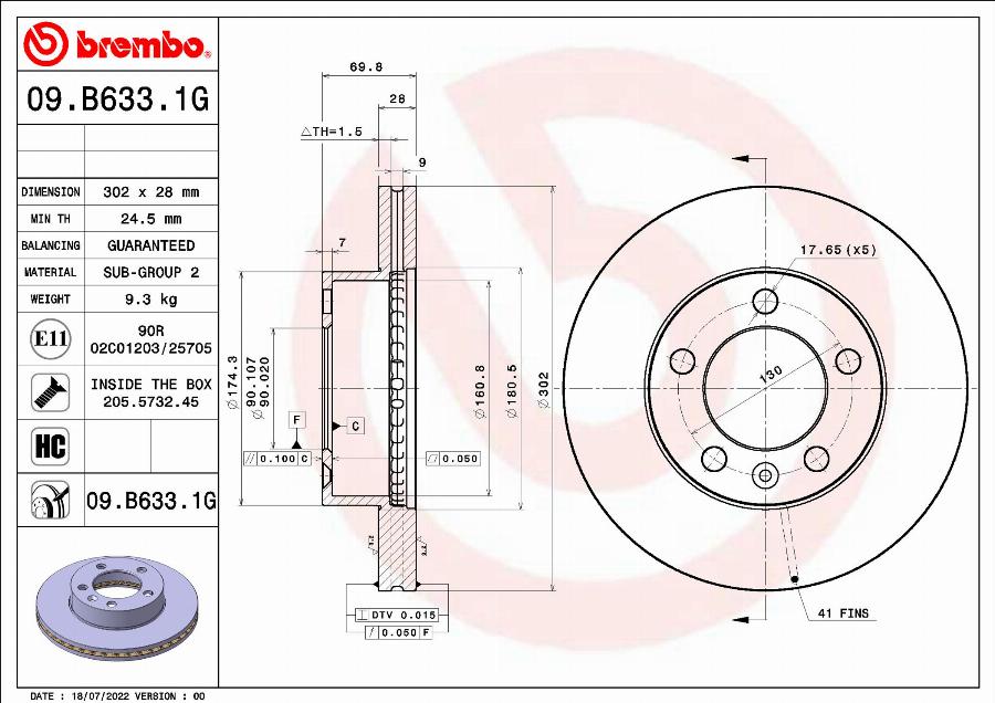 Brembo KT 10 034 - Дисковый тормозной механизм, комплект unicars.by