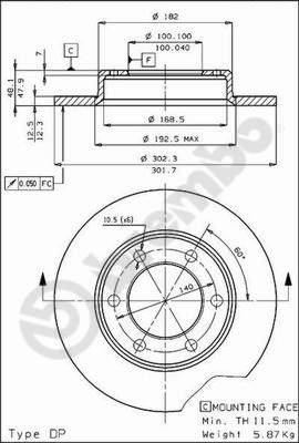 Brembo 08.4504.10 - Тормозной диск unicars.by