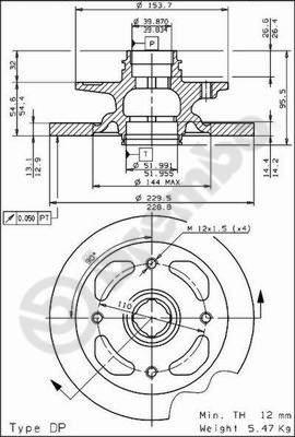 Brembo 08.3064.10 - Тормозной диск unicars.by