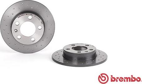 Brembo 08.7165.1X - Тормозной диск unicars.by