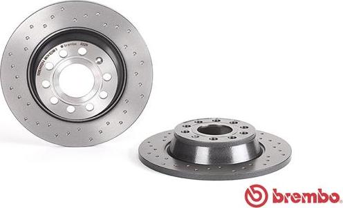 Brembo 08.A202.1X - Тормозной диск unicars.by