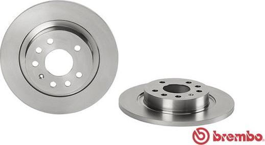 Brembo 08.A224.10 - Тормозной диск unicars.by