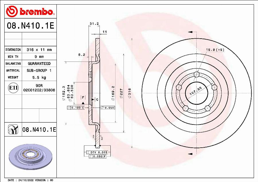 Brembo KT 08 027 - Дисковый тормозной механизм, комплект unicars.by