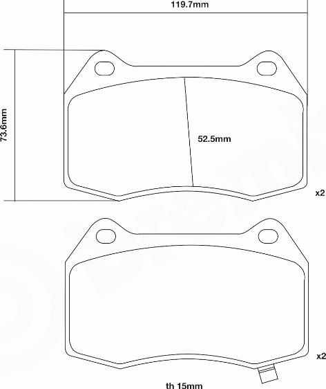 Brembo 07.B314.49 - Комплект высокоэффективных тормозных колодок unicars.by