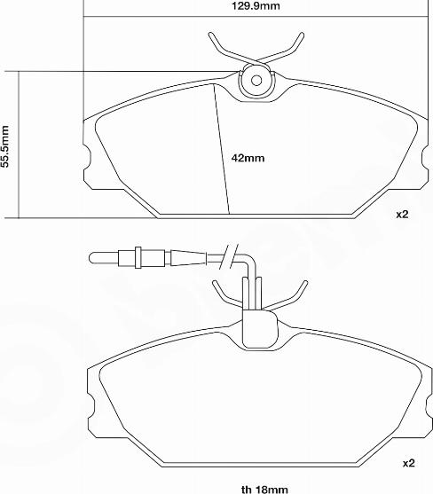 Brembo 07.B314.50 - Комплект высокоэффективных тормозных колодок unicars.by