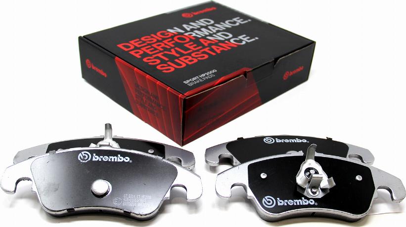 Brembo 07.B314.05 - Комплект высокоэффективных тормозных колодок unicars.by