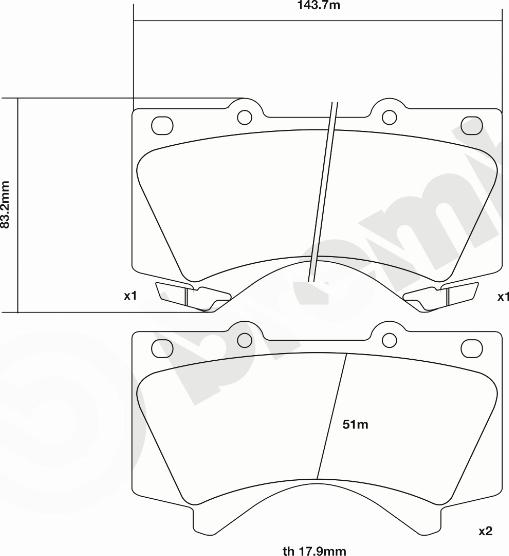 Brembo 07.B314.25 - Комплект высокоэффективных тормозных колодок unicars.by