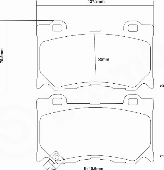 Brembo 07.B314.75 - Комплект высокоэффективных тормозных колодок unicars.by