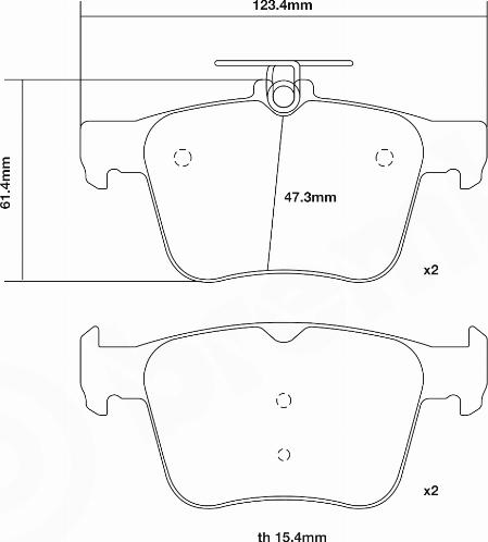 Brembo 07.B315.42 - Комплект высокоэффективных тормозных колодок unicars.by