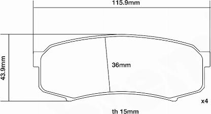 Brembo 07.B315.68 - Комплект высокоэффективных тормозных колодок unicars.by