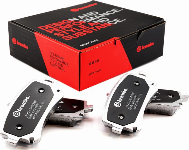 Brembo 07.B315.00 - Комплект высокоэффективных тормозных колодок unicars.by