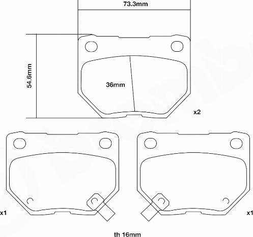 Brembo 07.B315.19 - Комплект высокоэффективных тормозных колодок unicars.by