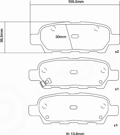 Brembo 07.B315.87 - Комплект высокоэффективных тормозных колодок unicars.by