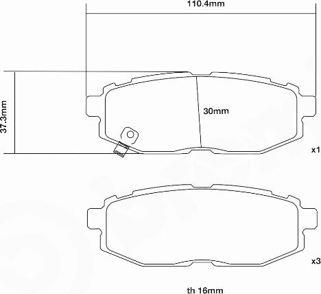 Brembo 07.B315.39 - Комплект высокоэффективных тормозных колодок unicars.by