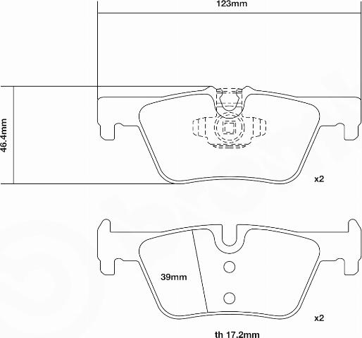 Brembo 07.B315.75 - Комплект высокоэффективных тормозных колодок unicars.by