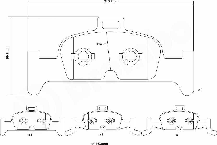 Brembo 07.D435.40 - Комплект высокоэффективных тормозных колодок unicars.by